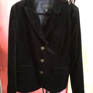 Banana Republic black velvet blazer